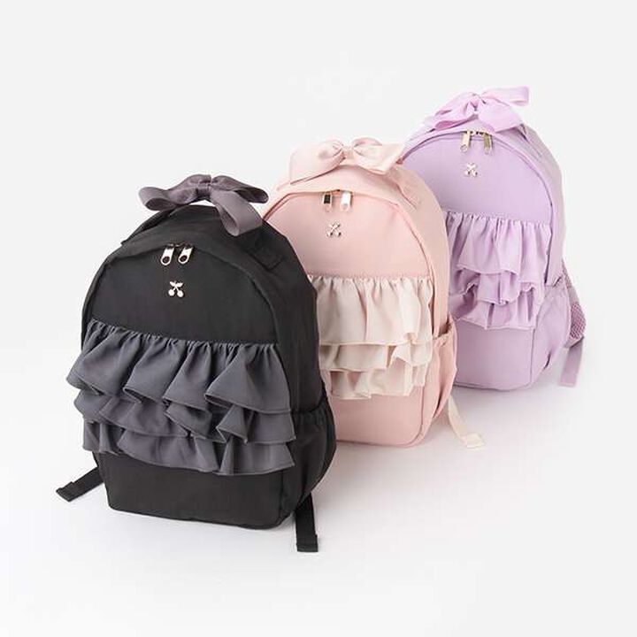 Chiffon Ruffle Backpack,Lavender, medium image number 3