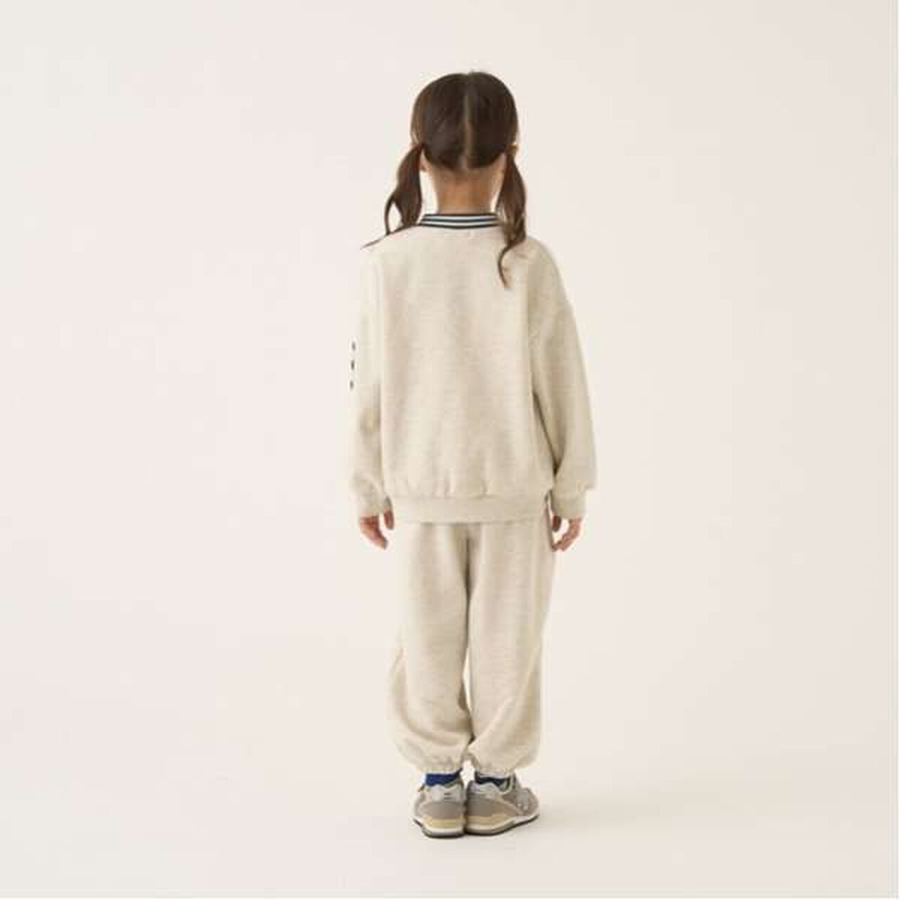 Cozy Fleece Color Block Sweatpants with Panels,Charcoal gray, large image number 16