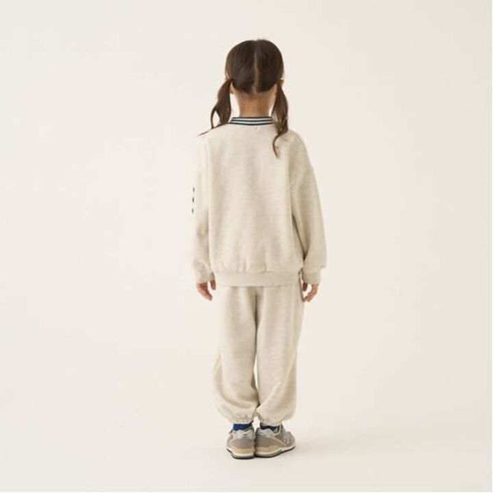 Cozy Fleece Color Block Sweatpants with Panels,Charcoal gray, medium image number 16