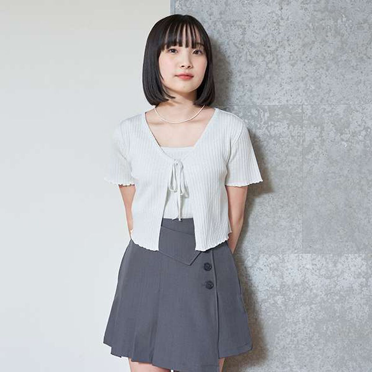 Shimmer Cardigan with Inner Layer,Off white, large image number 0