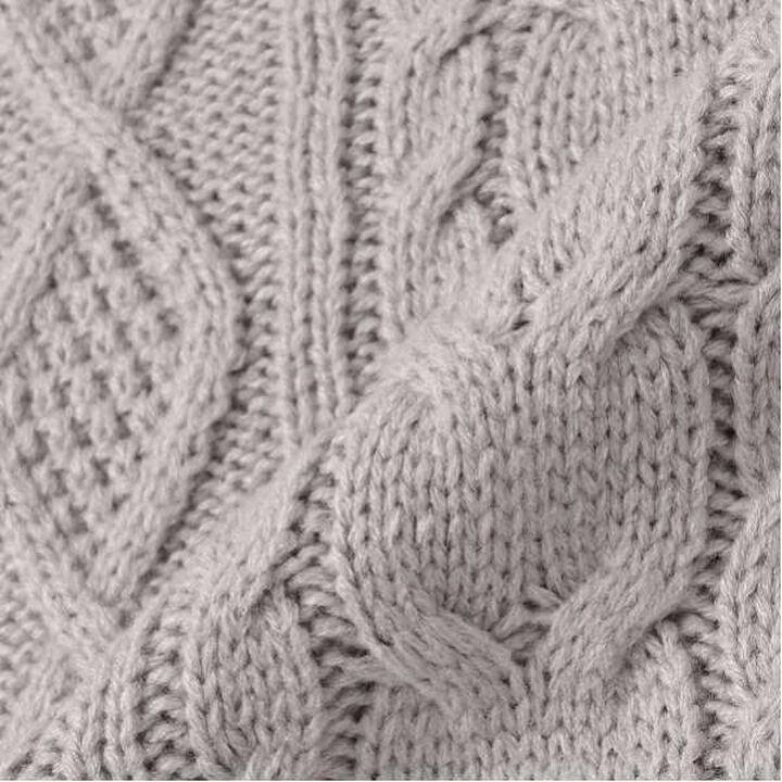 Cable Knit Pullover,Light green, medium image number 10