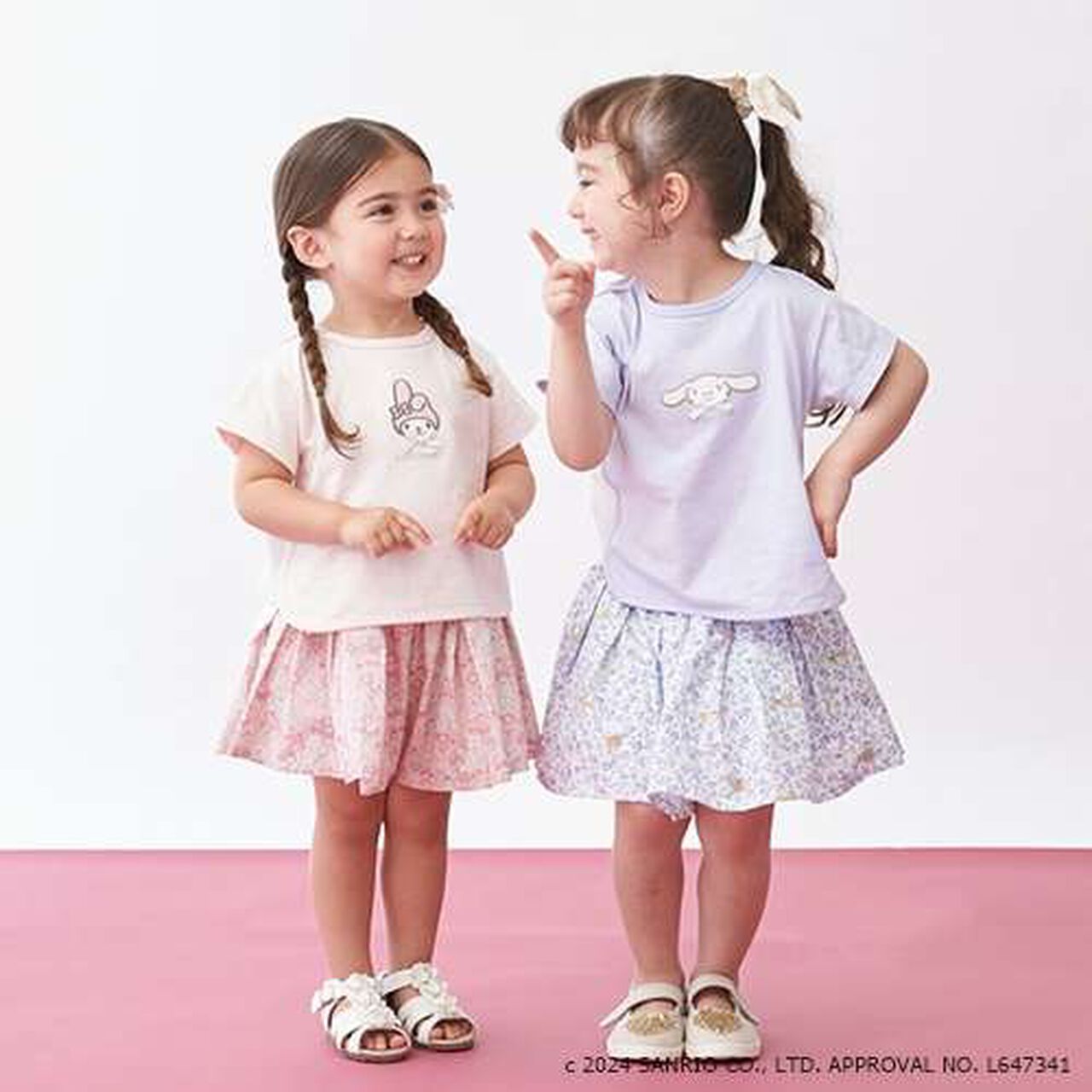 Sanrio Tuck Pleats Culottes,Sax blue, large image number 14