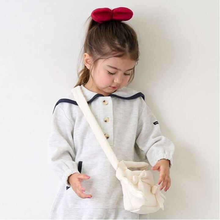 Ribbon Padded Shoulder Bag,Ivory, medium image number 0