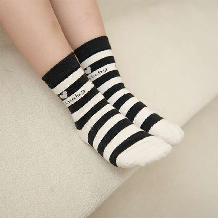 Assorted Monochrome Socks,Striped, medium image number 9
