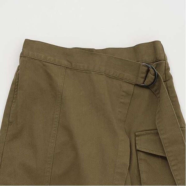 LTXC - Wrap Belt Skirt Pants,Khaki, medium image number 8
