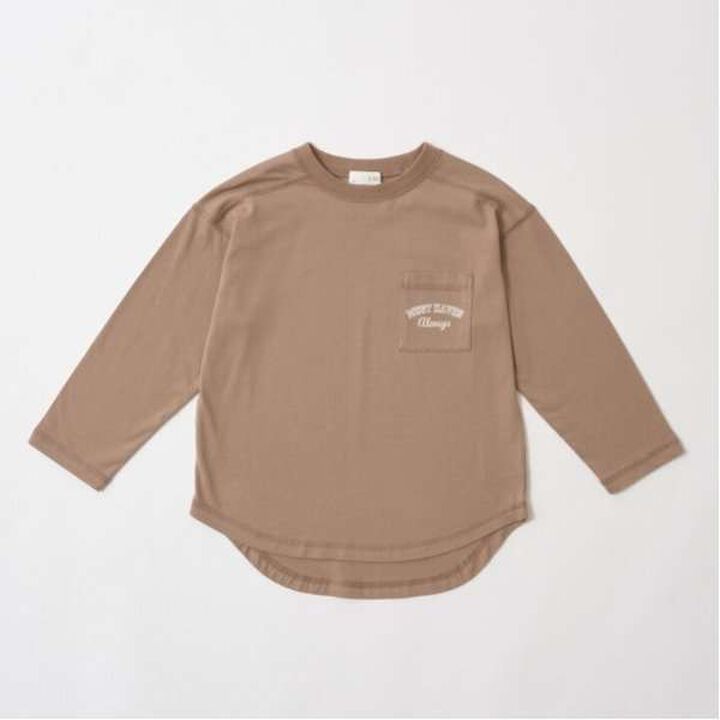 Non-Deforming Versatile Round Hem Pocket T-Shirt,Blue green, medium image number 10