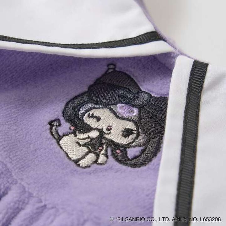 Sanrio Kuromi Collar One-Piece Dress,Charcoal gray, medium image number 15