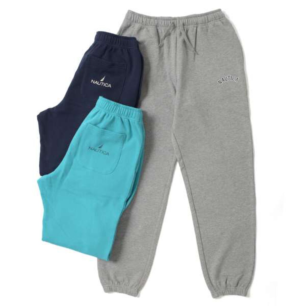 Nautica Embroidered Sweatpants,Gray, large image number 4