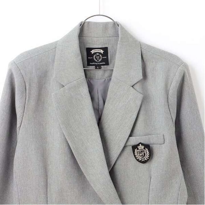 Graduation Attire Bolero Jacket with Emblem,Black, medium image number 18