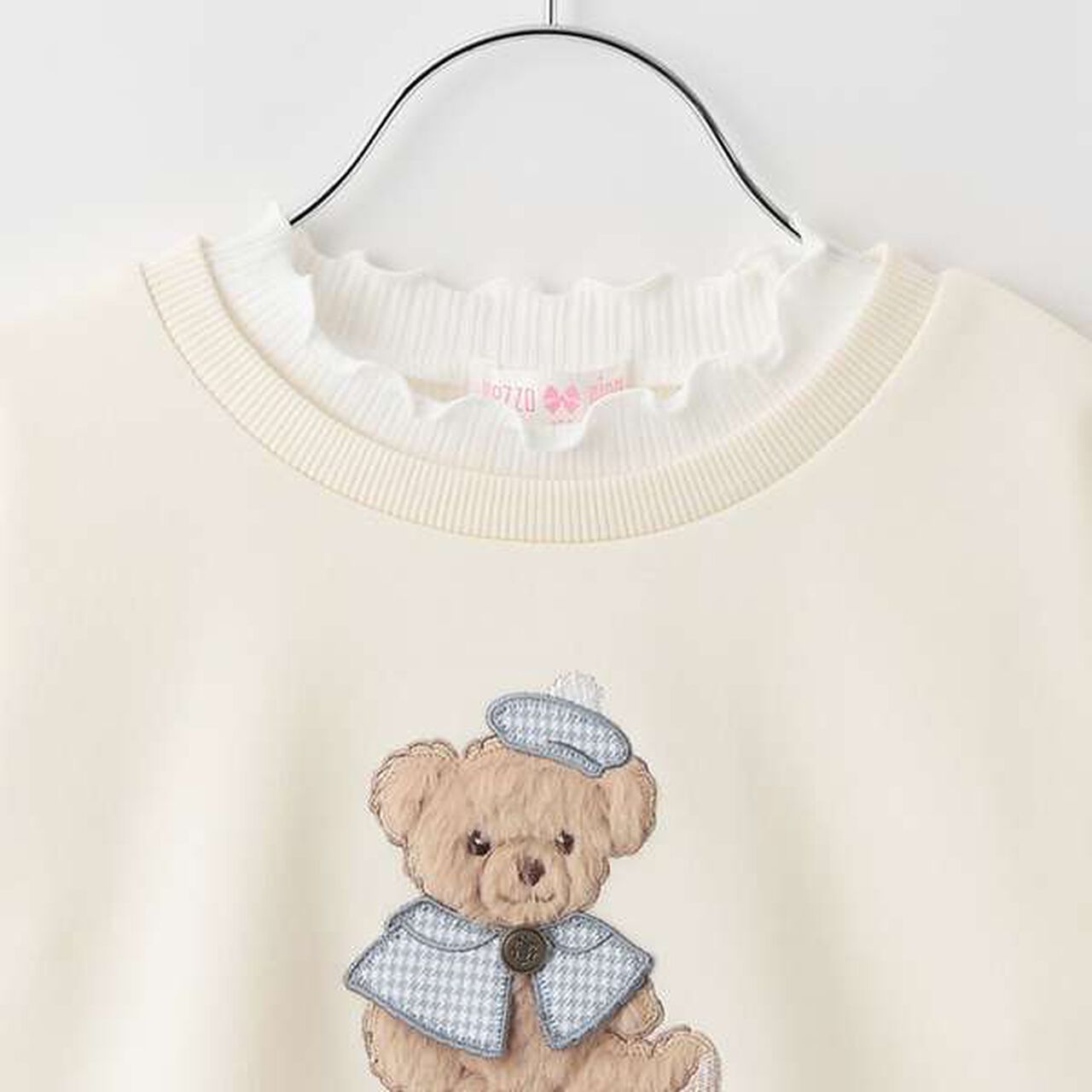 Bear Sweater & Short Sleeve T-Shirt Set,Sax blue, large image number 9