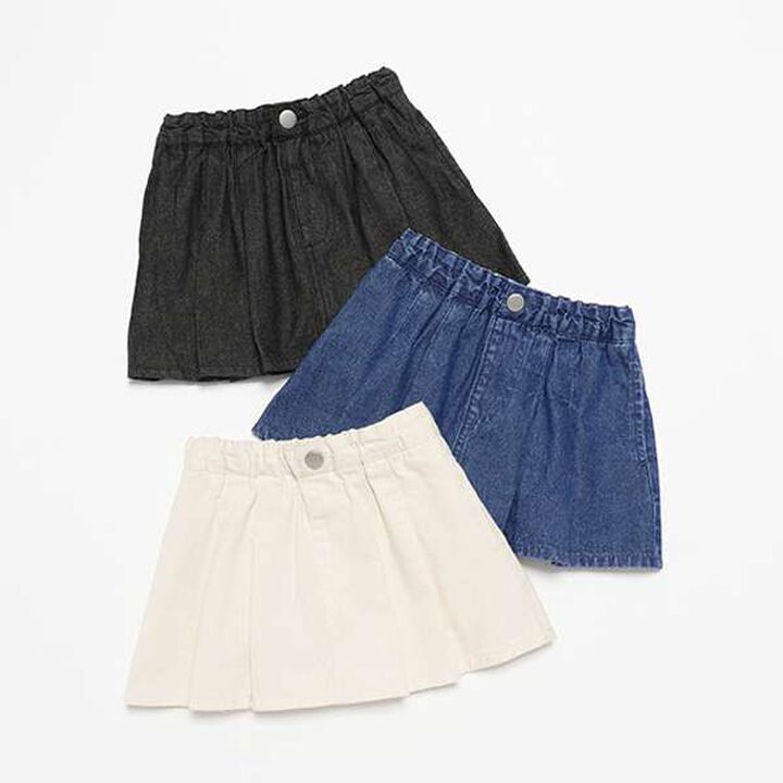 [Link] Pleated Skirt-Pants,Ivory, medium image number 4