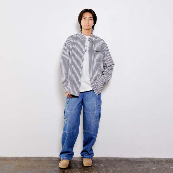 Striped Shirt,Black, medium image number 5