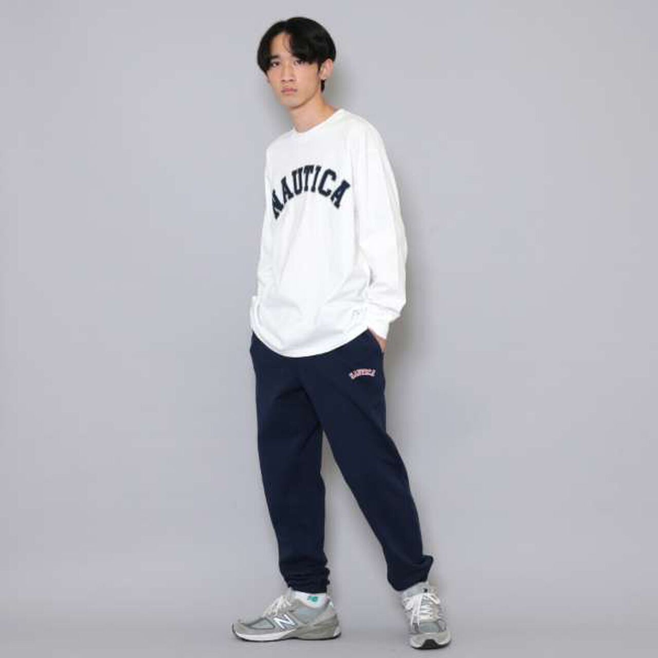 Nautica Embroidered Sweatpants,Gray, large image number 8