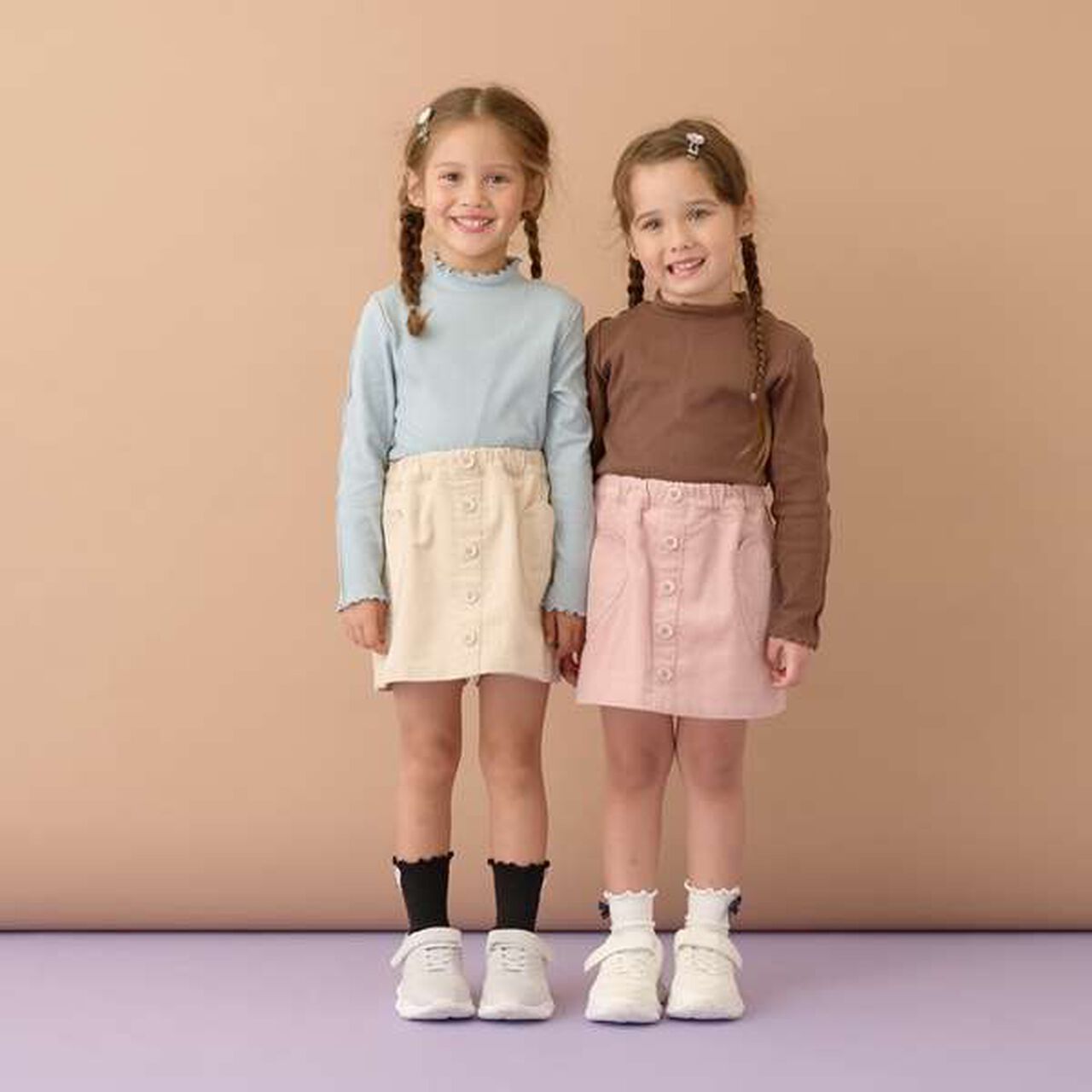 Heart Pocket Corduroy Skirt Pants,Moss green, large image number 9