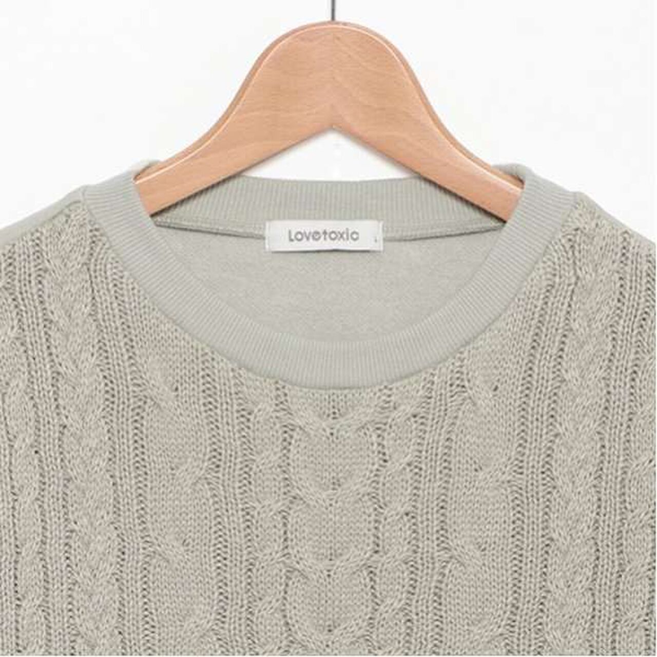 Cable Knit Set-Up,Black, large image number 15