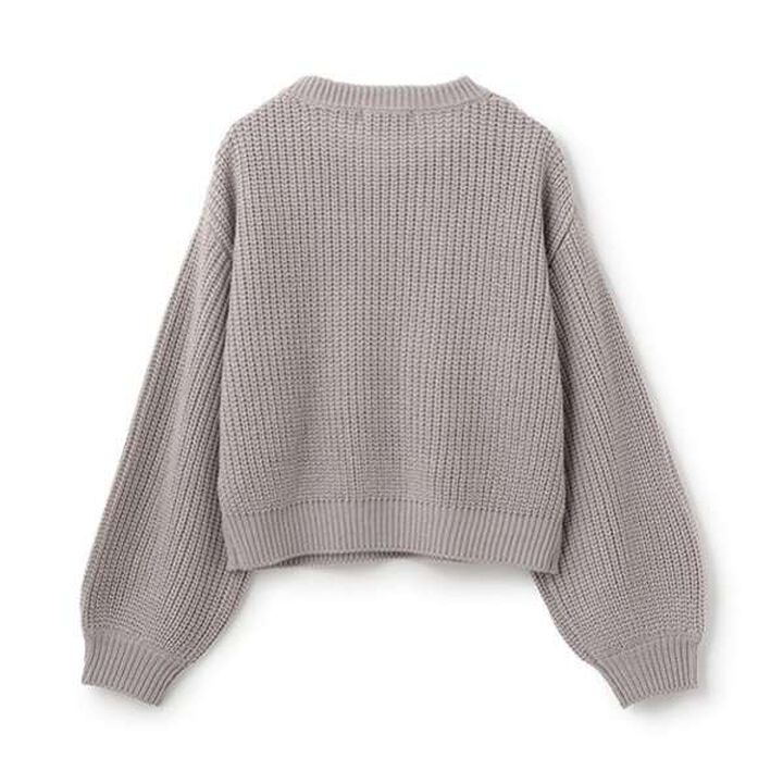 Cable Knit Pullover,Light green, medium image number 1