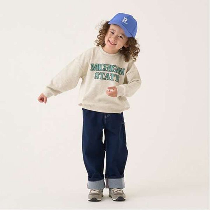 Pilling-Resistant Fleece College Logo Sweatshirt,Blue gray, medium image number 14