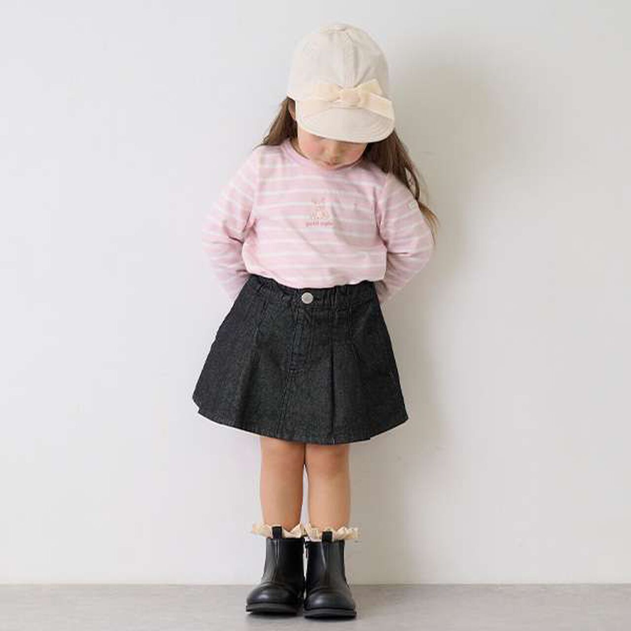 [Link] Pleated Skirt-Pants,Ivory, large image number 15