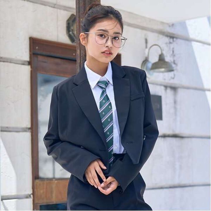 Graduation Attire Bolero Jacket with Emblem,Black, medium image number 0