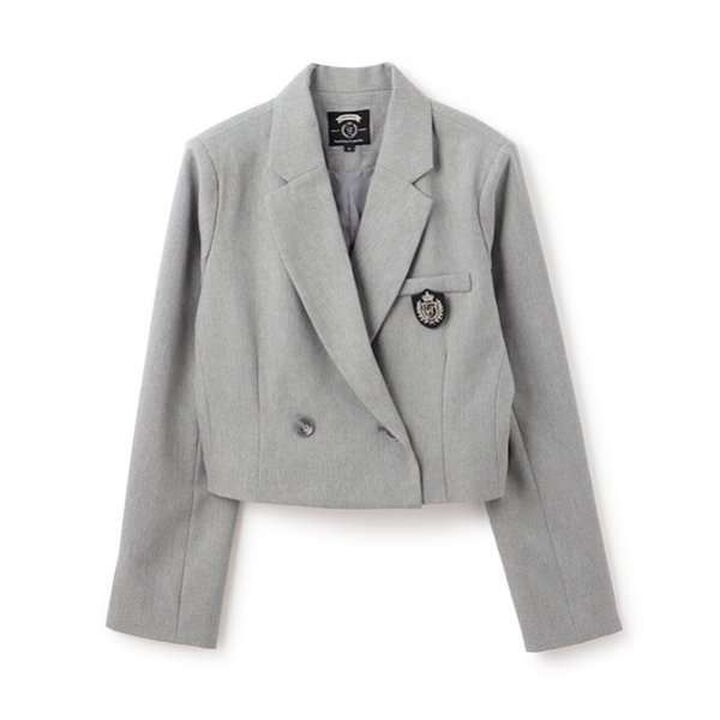 Graduation Attire Bolero Jacket with Emblem,Black, medium image number 16