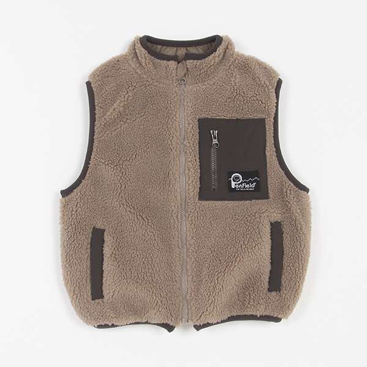 Penfield Fleece Vest,Mocha tea, large image number 1