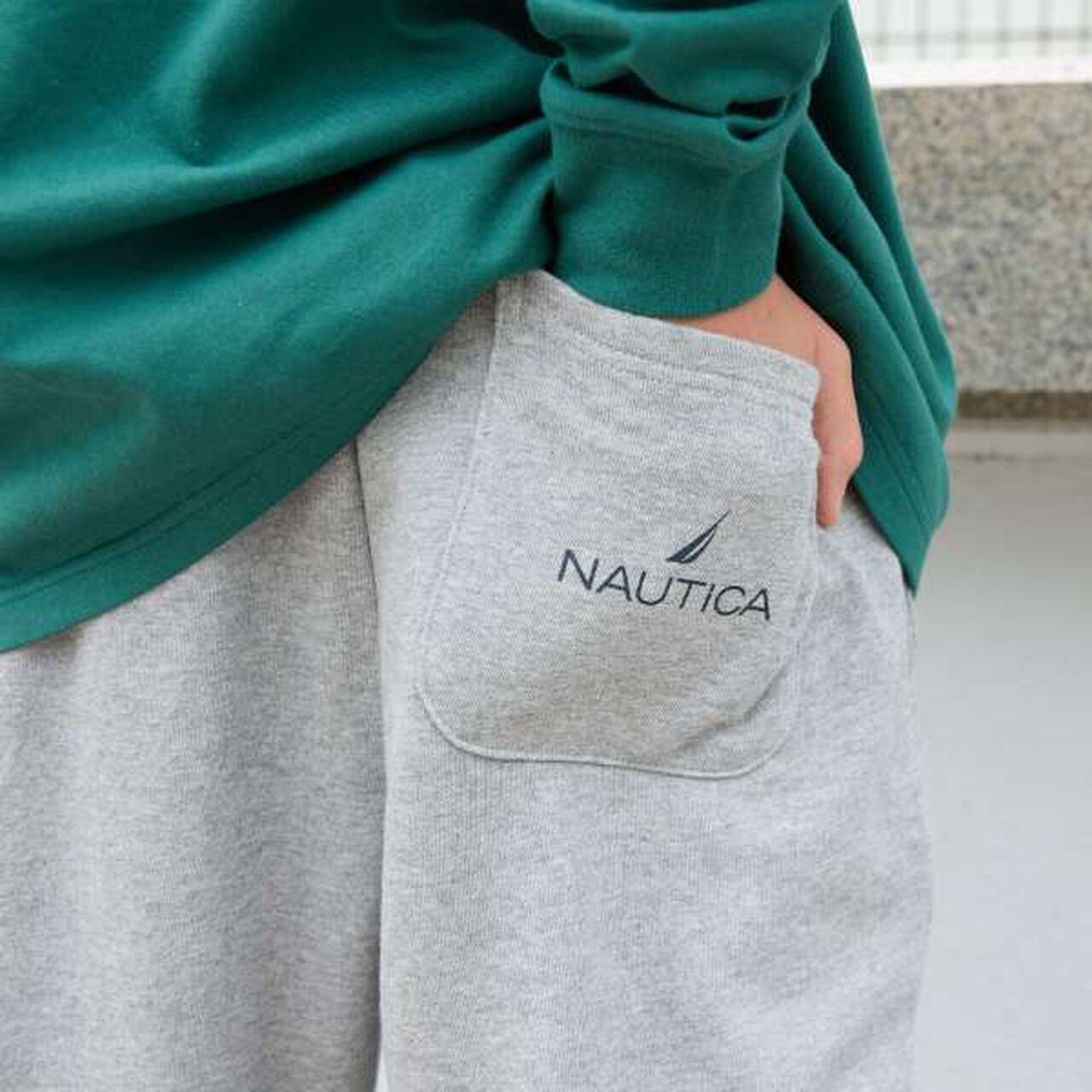 Nautica Embroidered Sweatpants,Gray, large image number 9