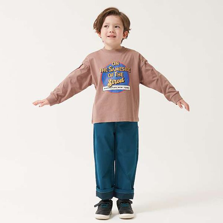Non-Deforming Long Sleeve T-Shirt,Purple, medium image number 6