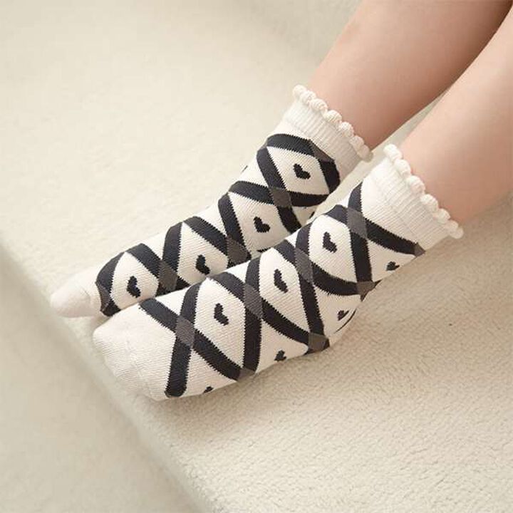 Assorted Monochrome Socks,Striped, medium image number 14