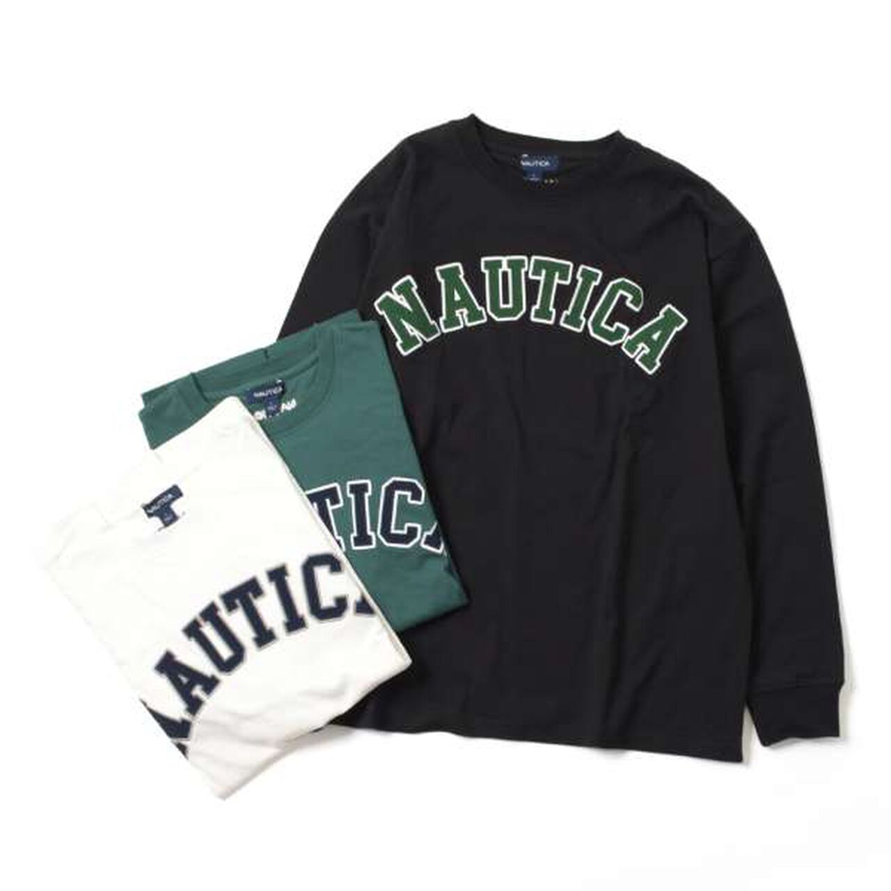 Nautica Appliqu&eacute; Long Sleeve T-Shirt,Green, large image number 7