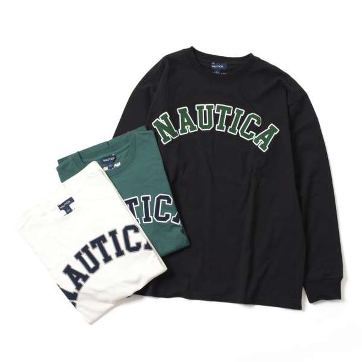 Nautica Appliqu&eacute; Long Sleeve T-Shirt,Green, medium image number 7