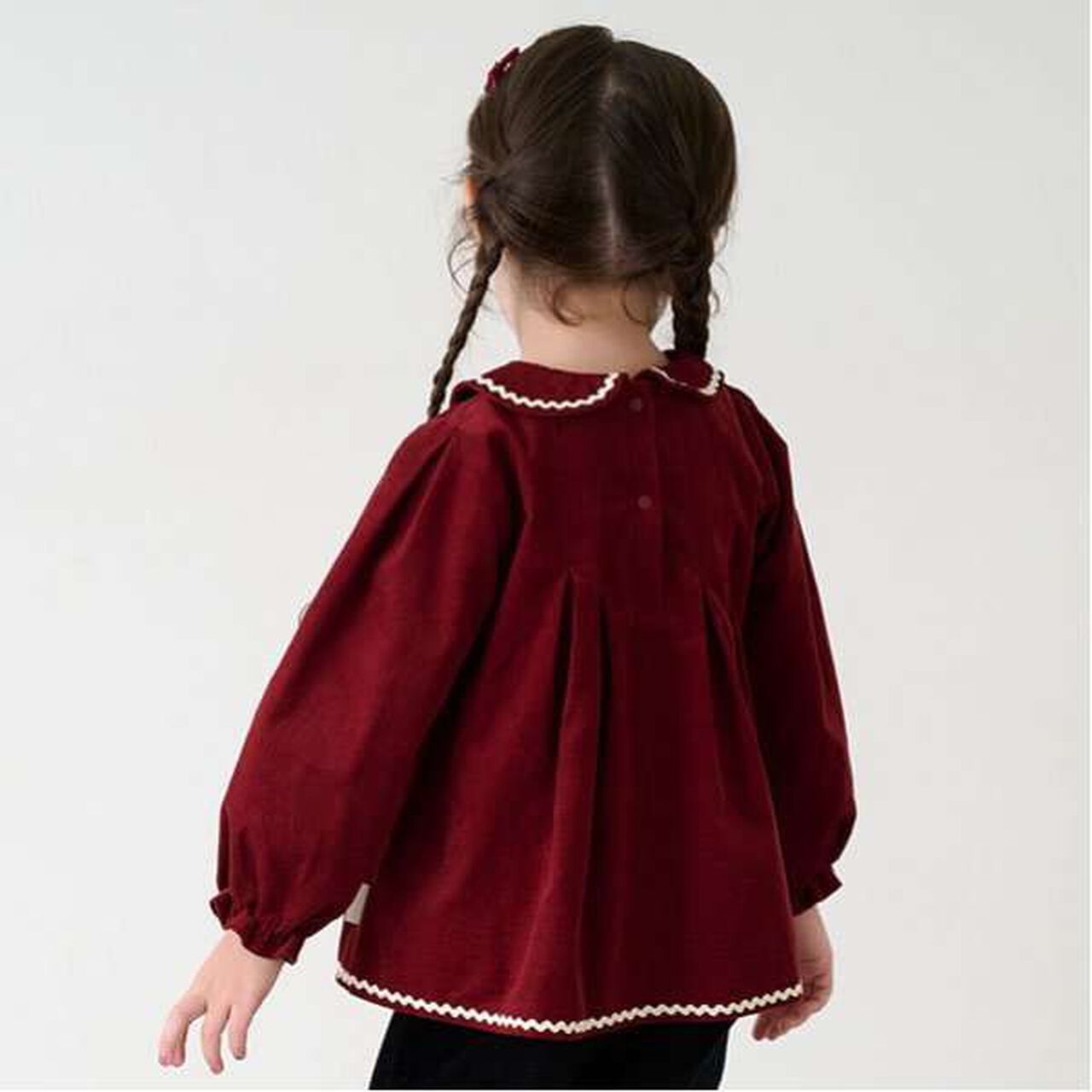 [Link] Charcoal Blouse,Ivory, large image number 11