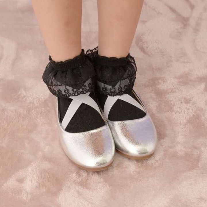 Lace Trimmed Socks,Pink, medium image number 6