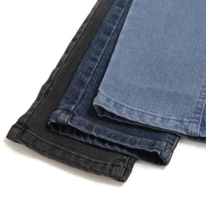 Stretch Denim Slim Pants,Black, medium image number 2