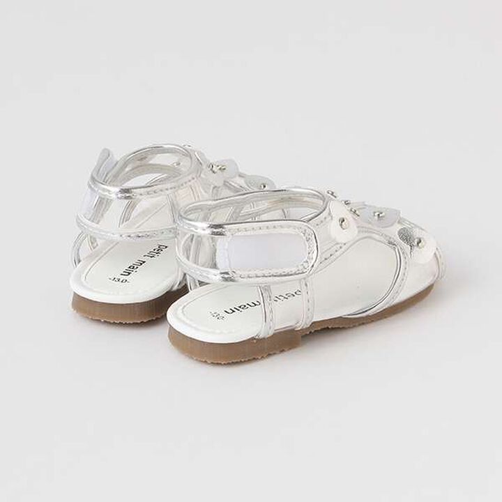 Clear Heart Sandals,Black, medium image number 4