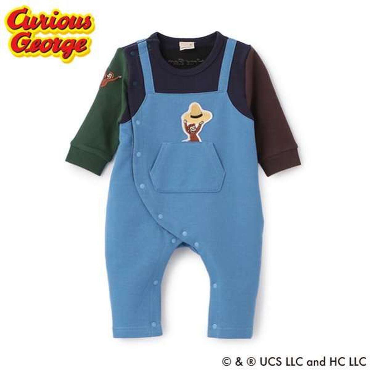 Curious George Overalls,Yellow, large image number 10