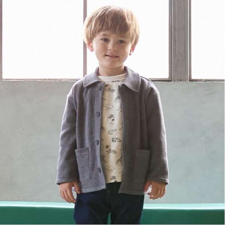 Waffle Cut Shirt,Charcoal gray, medium image number 0