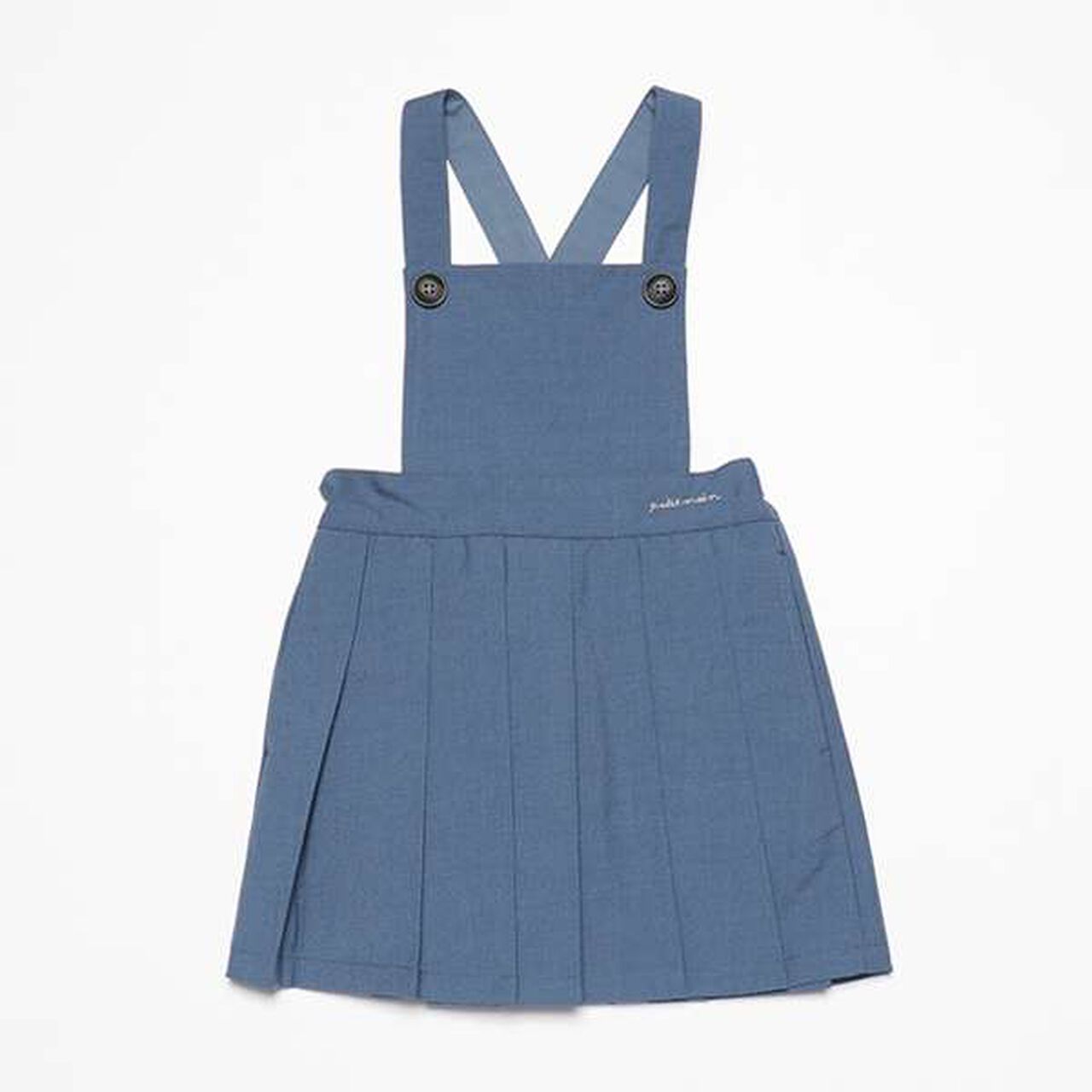 Pleated Jumper Dress,Blue, large image number 0