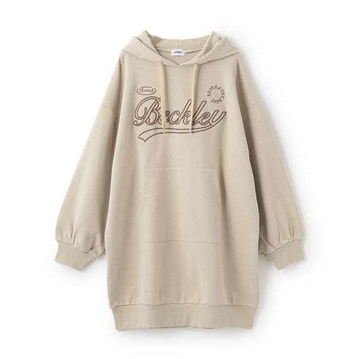 LTXC - LTX 3D Embroidered Hoodie One-Piece Dress,Smoke white, medium image number 2