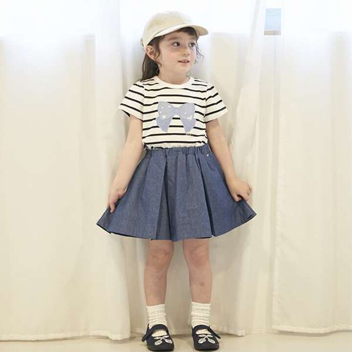 [Link] Volume Tuck Skirted Shorts (Kids),Navy, medium image number 19