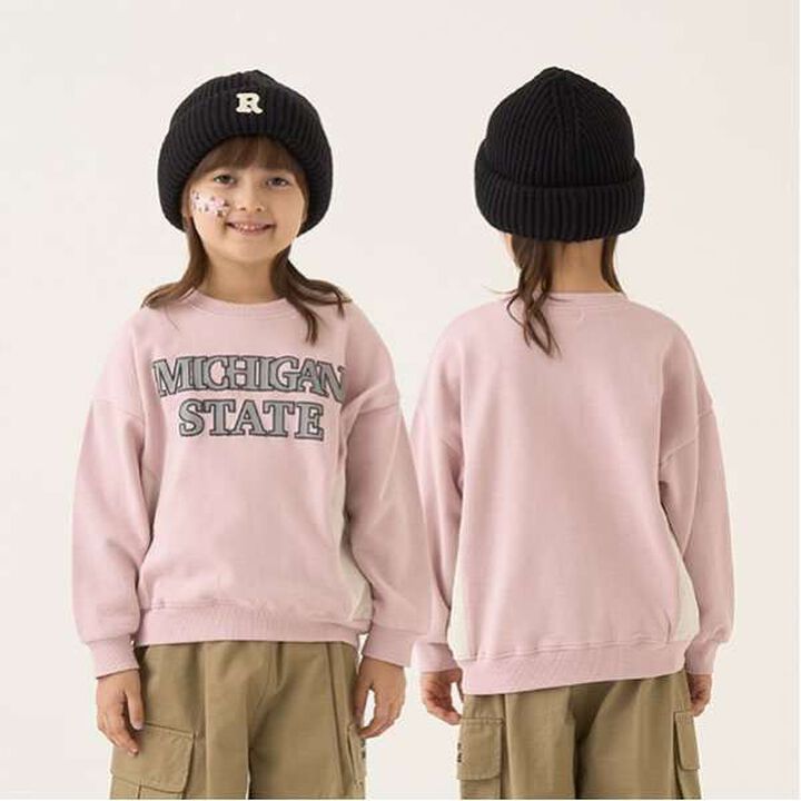 Pilling-Resistant Fleece College Logo Sweatshirt,Blue gray, medium image number 18