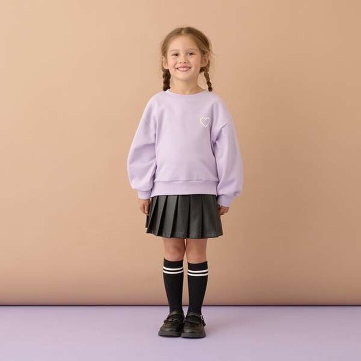 Versatile Short Sweatshirt with Accent,Beige, medium image number 5