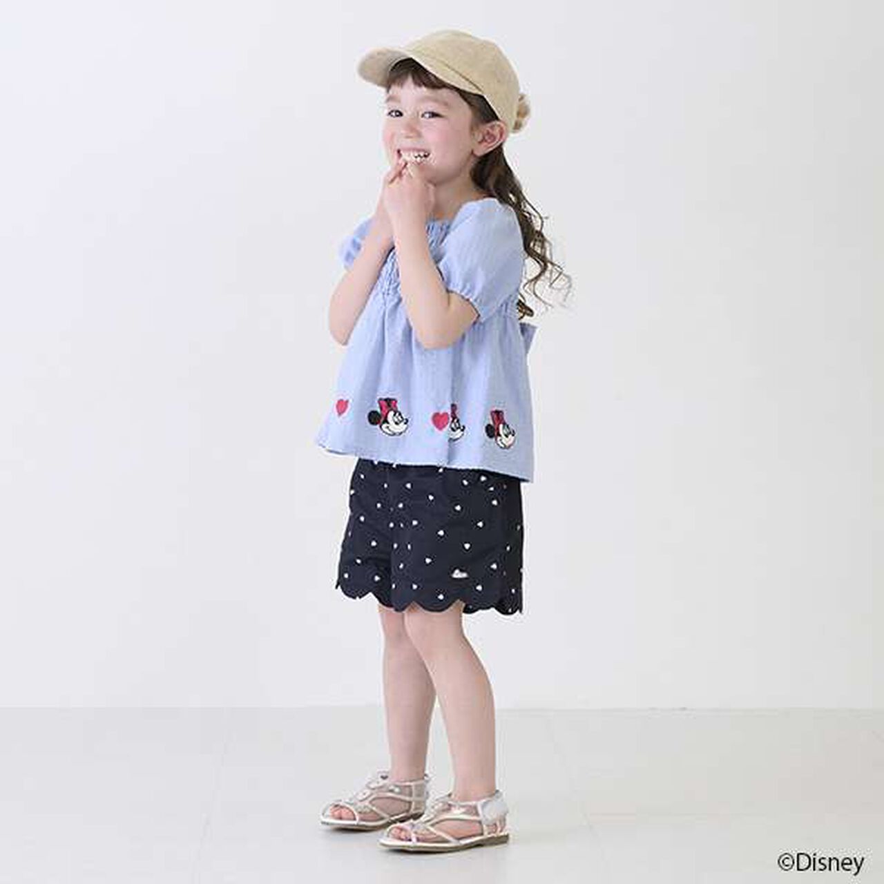 [Link] Scalloped Short Pants (Kids),Blue, large image number 13