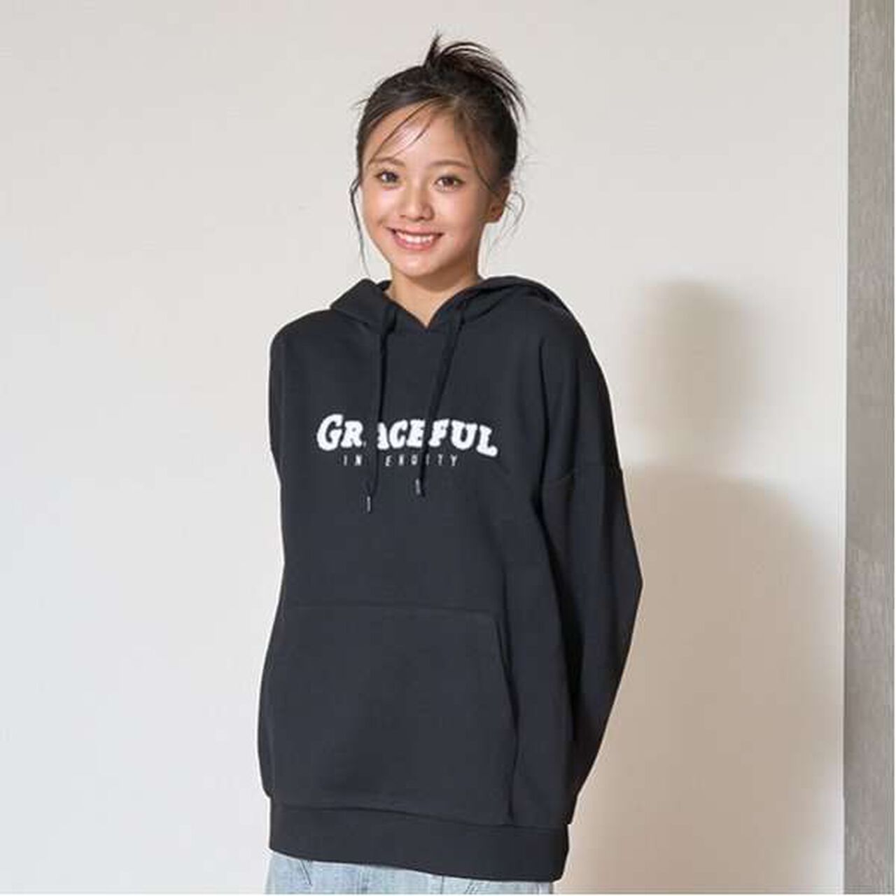 Sagara Logo Pullover Hoodie,Black, large image number 0