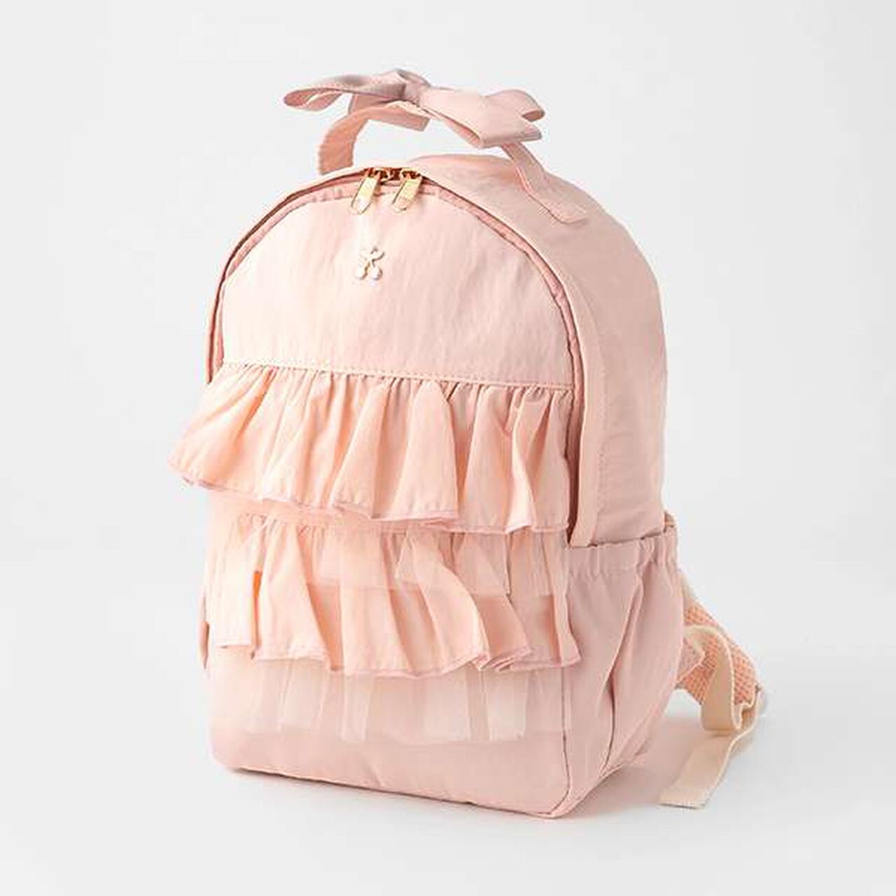 Tulle Ruffle Backpack,Light pink, large image number 6