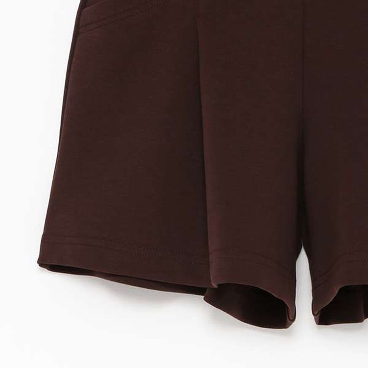 Cut High-Waist Shorts,Brown, large image number 13