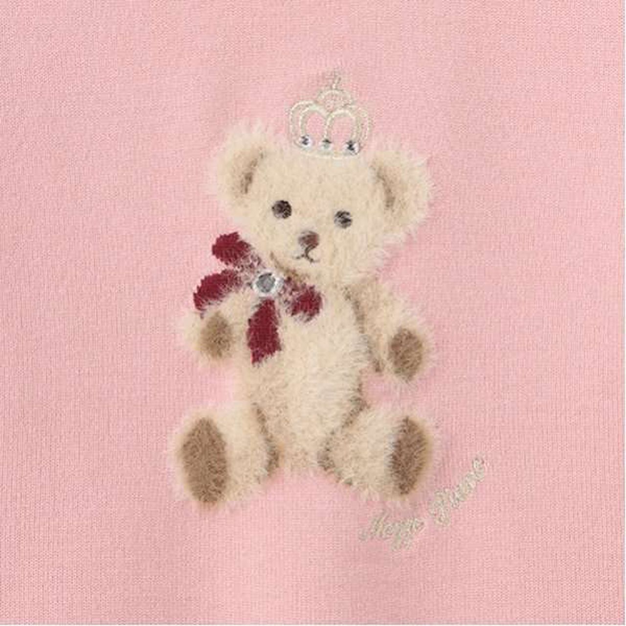 Teddy Bear Knit Pullover,Black, large image number 10