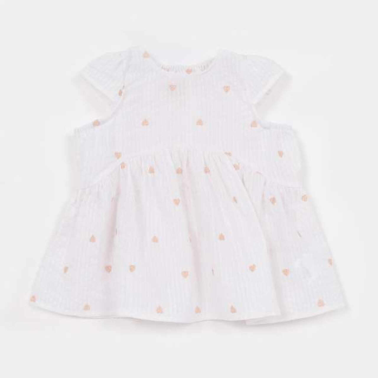 Heart Embroidered Tunic,Off white, large image number 0