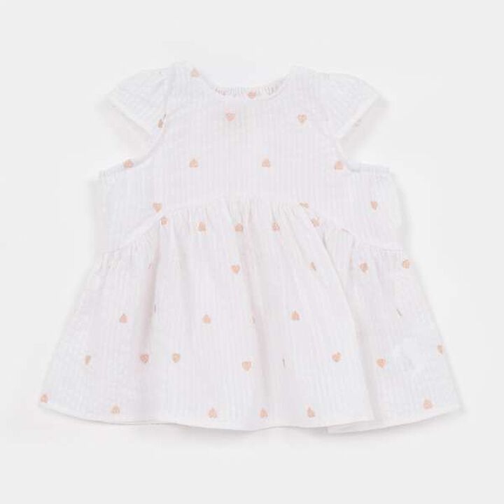 Heart Embroidered Tunic,Off white, medium image number 0