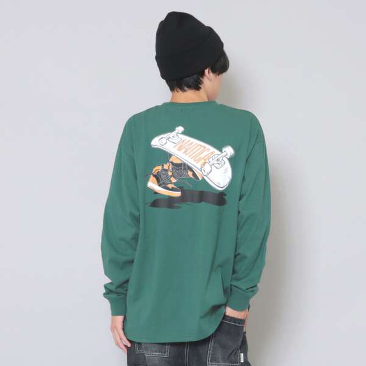 Nautica Back Skater Long Sleeve T-Shirt,White, large image number 11