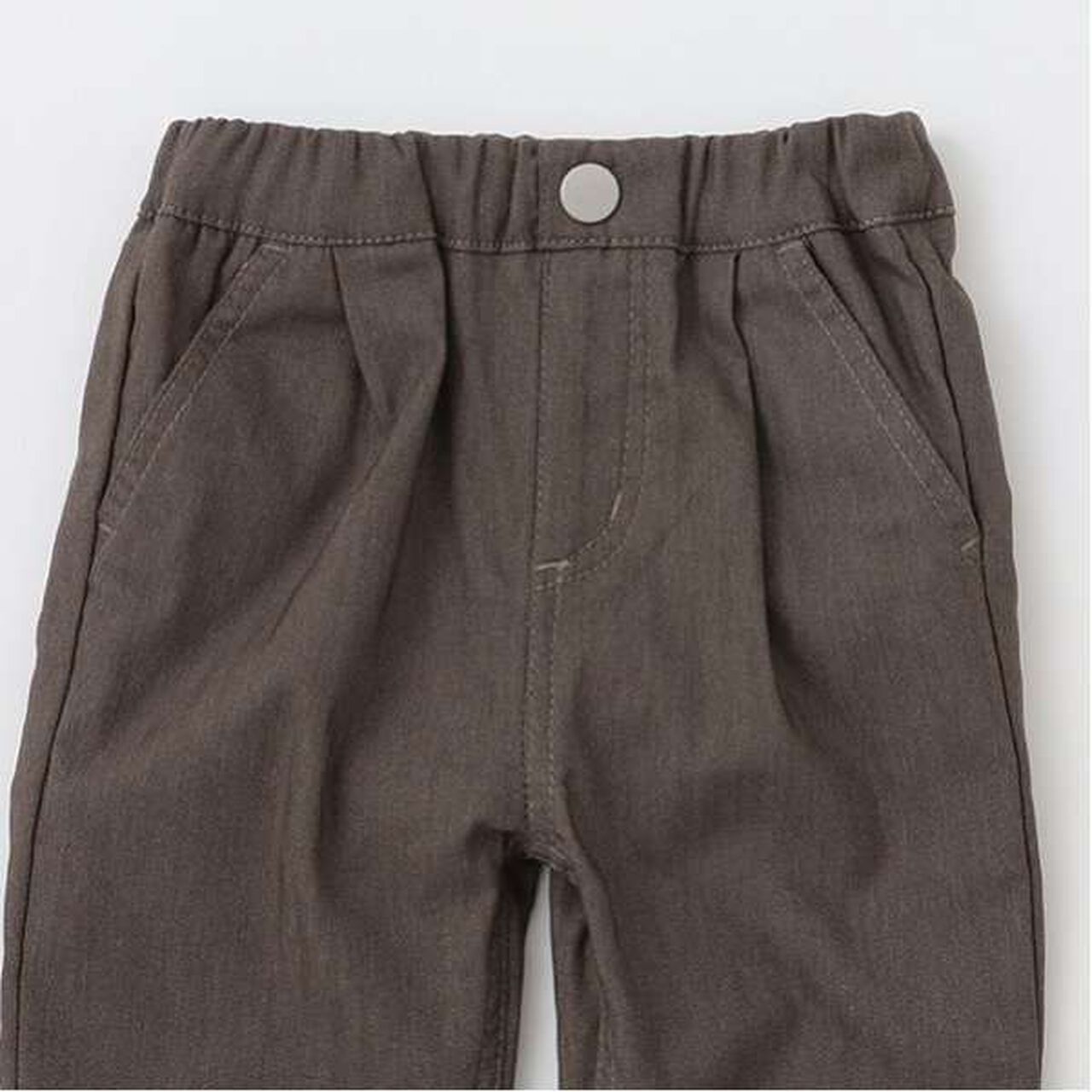 Stretch Herringbone Pants,Black, large image number 8